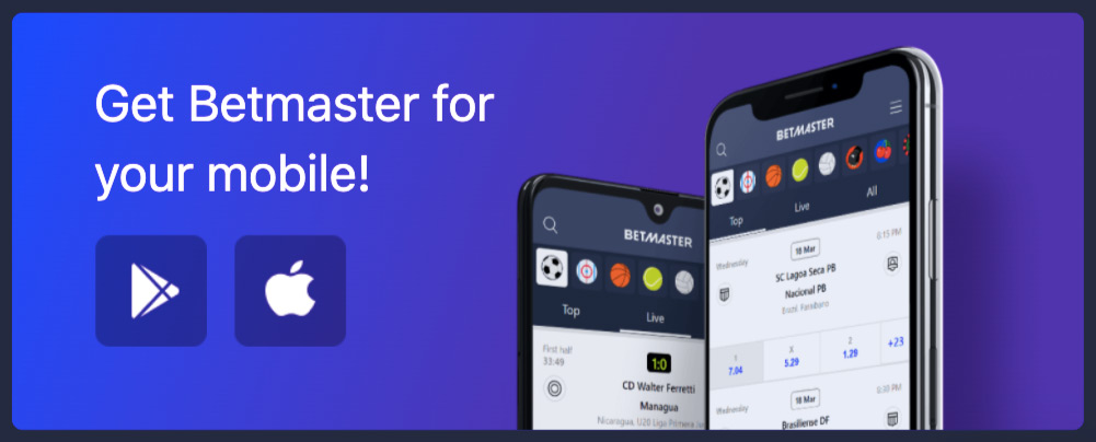Betmaster 모바일 스포츠북 / 안드로이드 & iOS 앱
