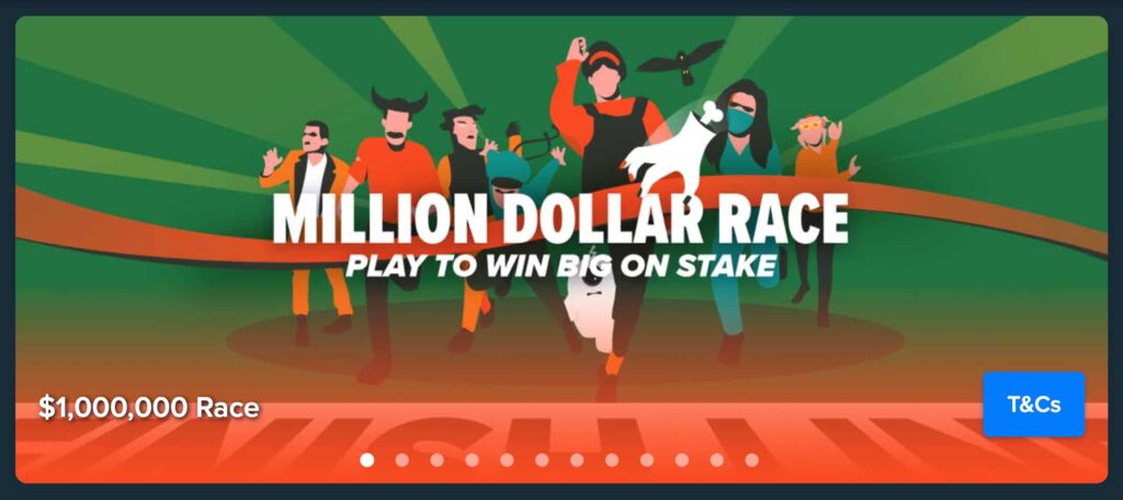 Stake.com Casino (스테이크 카지노) | 월별 백만 달러 레이스