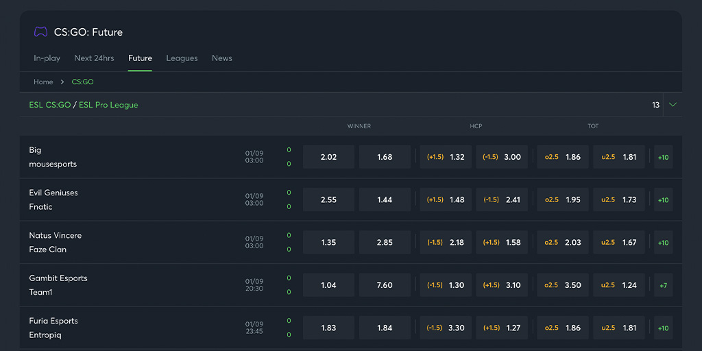 Sportsbet.io 스포츠북 e스포츠