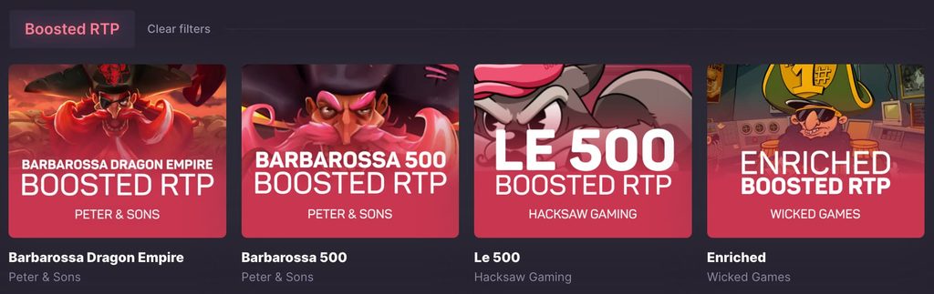 500 Casino Boosted RTP